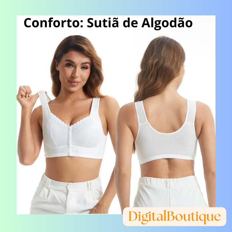 Sutiã respirável com fecho frontal (COMPRE MAIS PAGUE MENOS!)