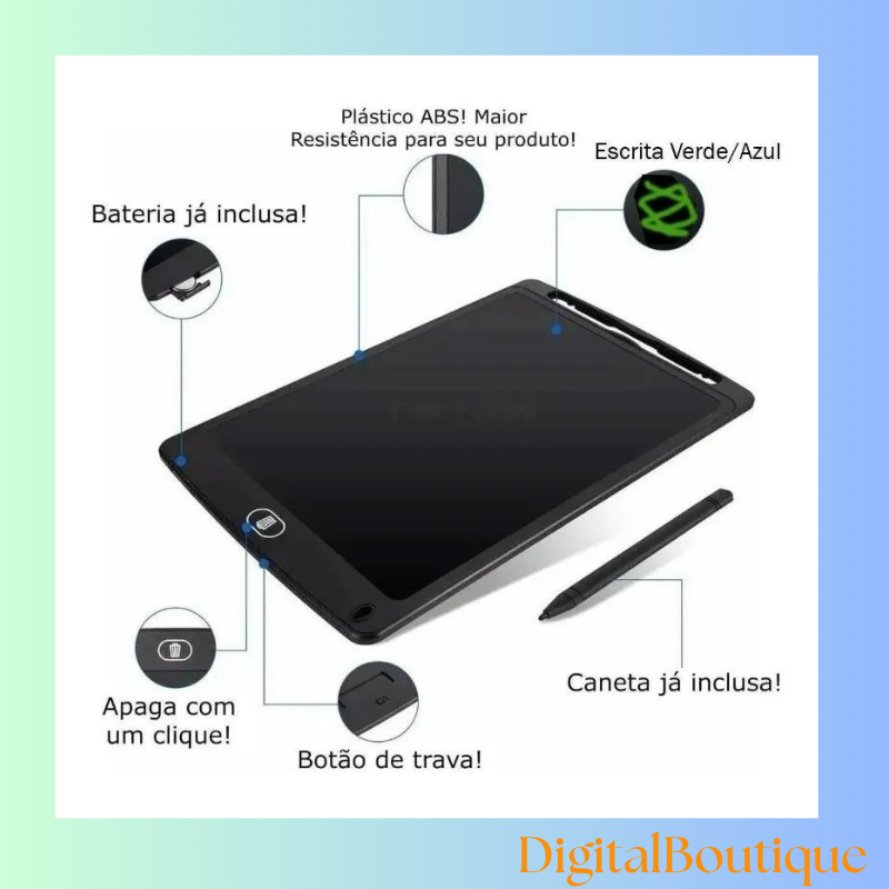 Tablet Mágico Educacional SmartKids Digital Boutique (12 Polegadas)